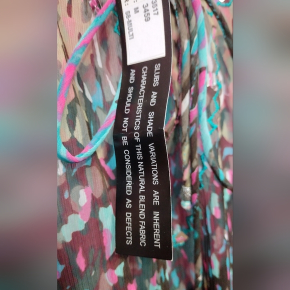 NWT Club Z Colletion Artsy Dress Women's M Multicolor Retro 90s Y2K Party - Picture 10 of 10